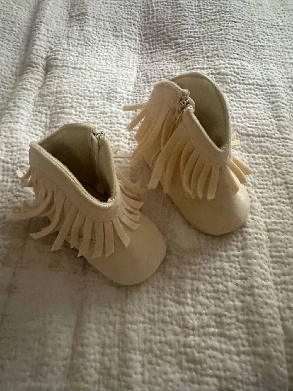 Fringe Booties - Soft Moccasin Style